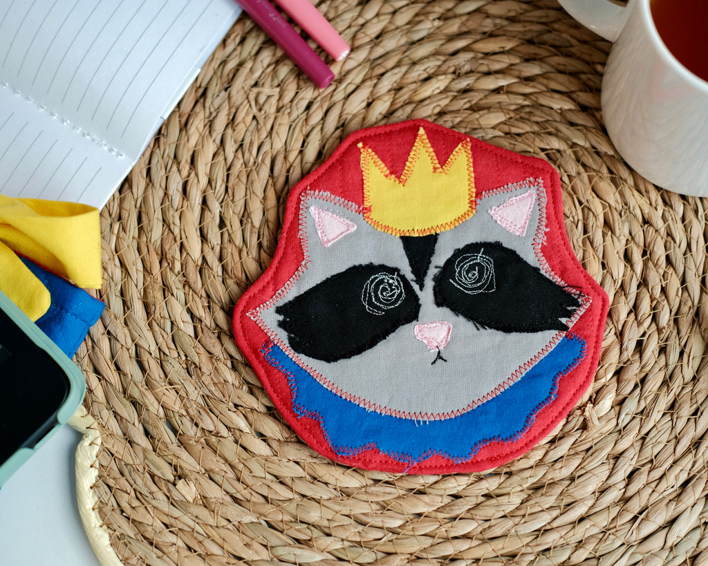 Clownimal Gaston Prince of the Dumpster Coaster, Red Background