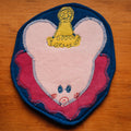 Sous-verre Clownimal Timmy la souris sur fond bleu