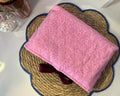Pink and burgundy book sleeve