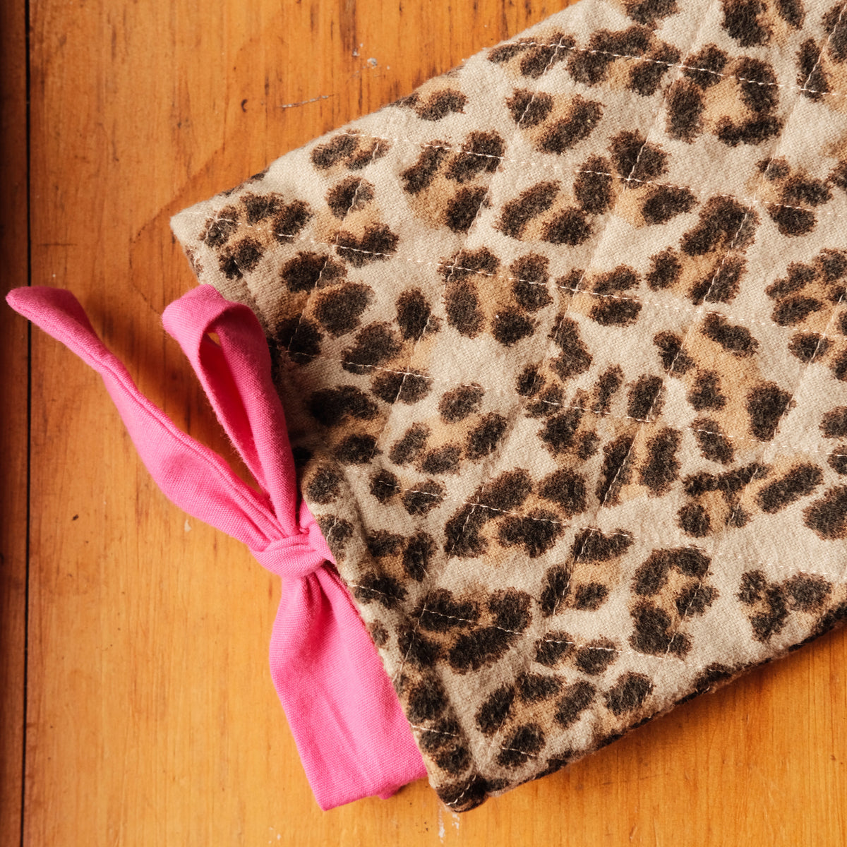 Pochette pour liseuse upcyclée cheetah (Kindle Basic/Paperwhite)