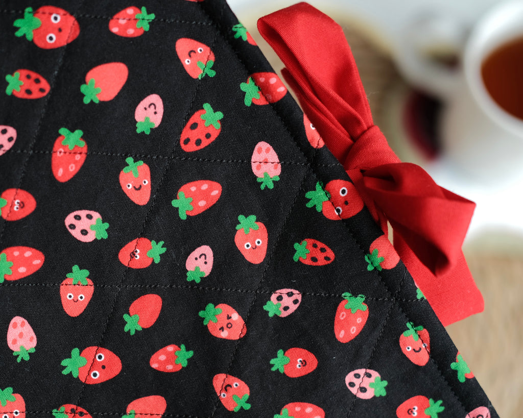 Strawberry book sleeve