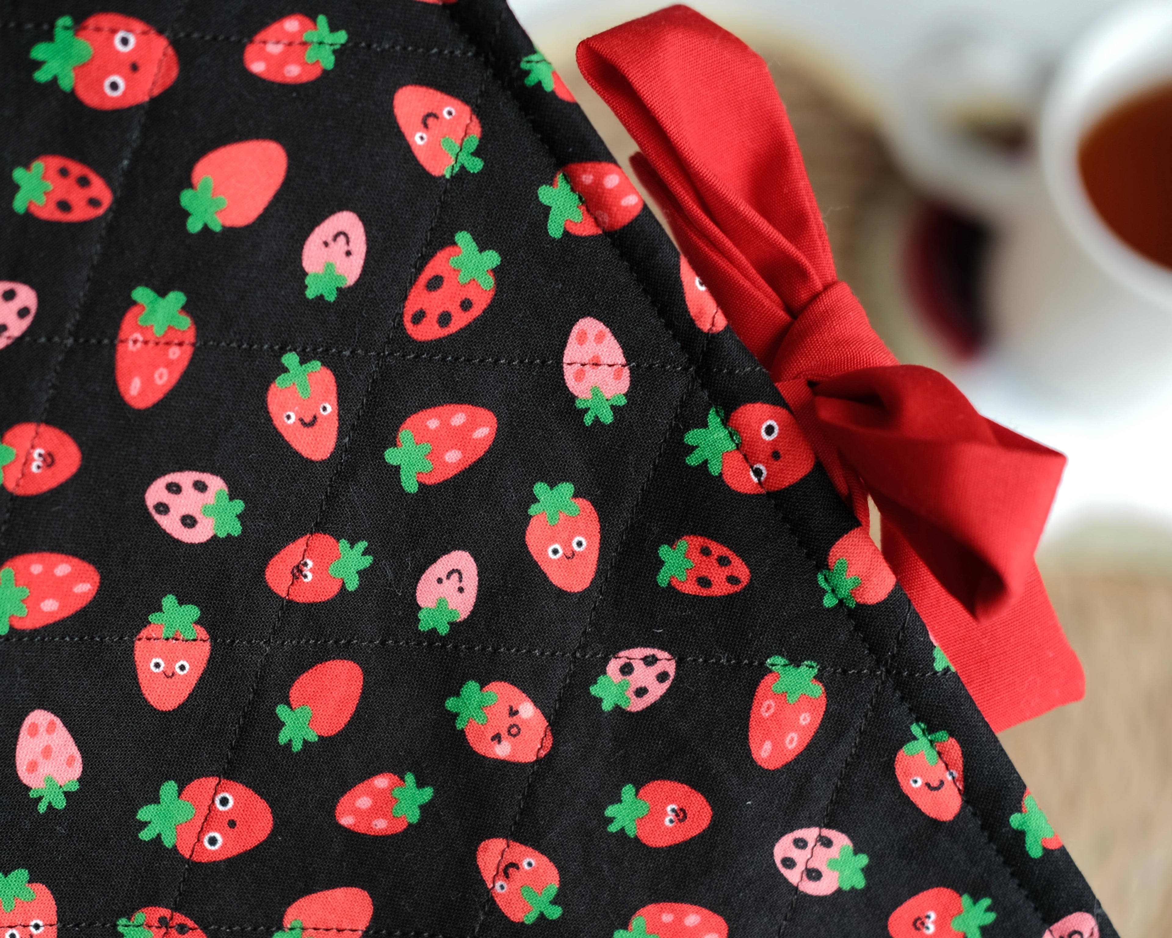 Strawberry book sleeve