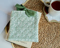 Green flowers e-reader sleeve (Kobo Libra Colour)