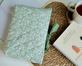 Green floral book sleeve