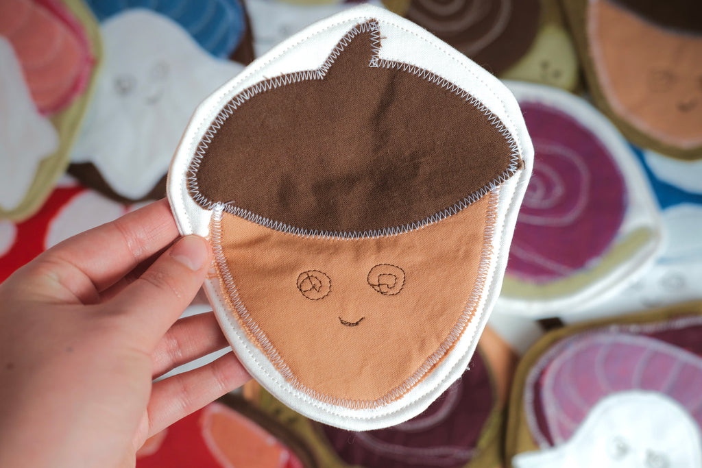 Forest Friend Melvin the Acorn Coaster, White Background