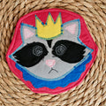 Clownimal Gaston Prince of the Dumpster Coaster, Fuschia Background (blue collar)