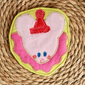 Sous-verre Clownimal Timmy la souris sur fond chartreuse