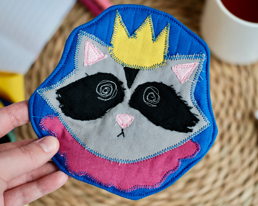 Clownimal Gaston Prince of the Dumpster Coaster, Blue Background