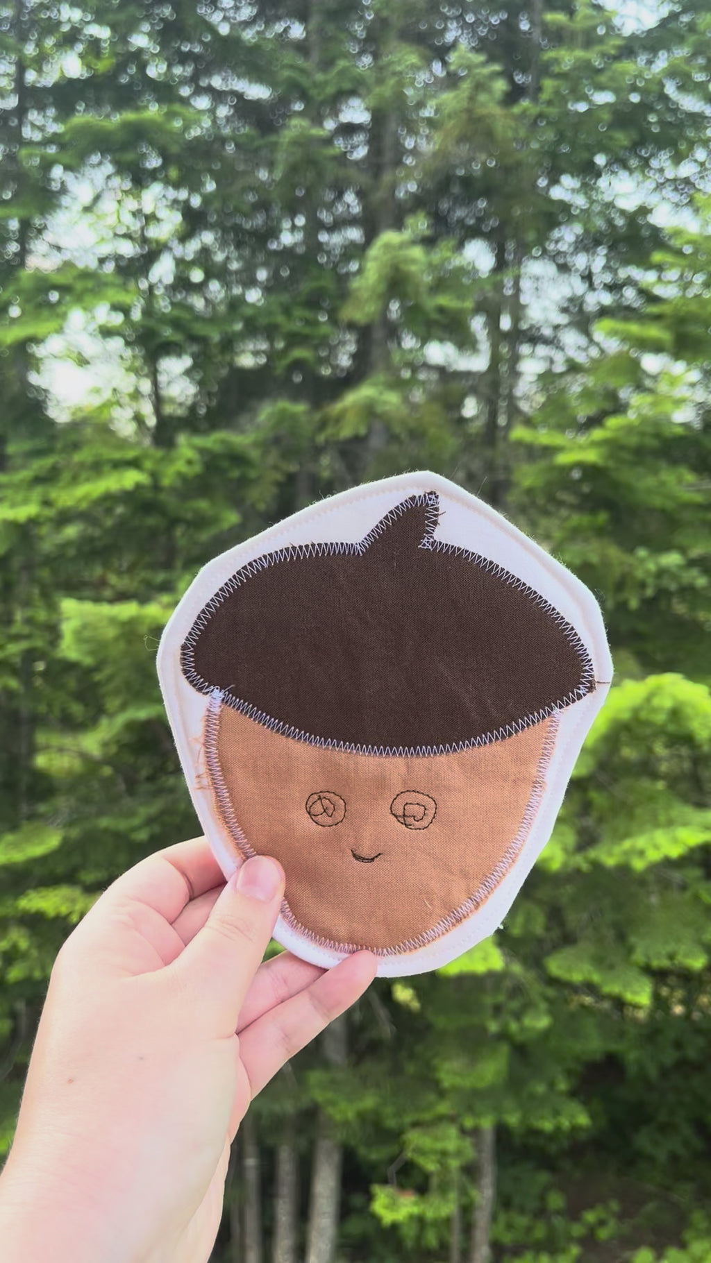 Forest Friend Melvin the Acorn Coaster, White Background